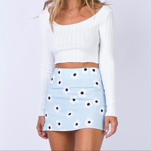 Shelly mini skirt blue